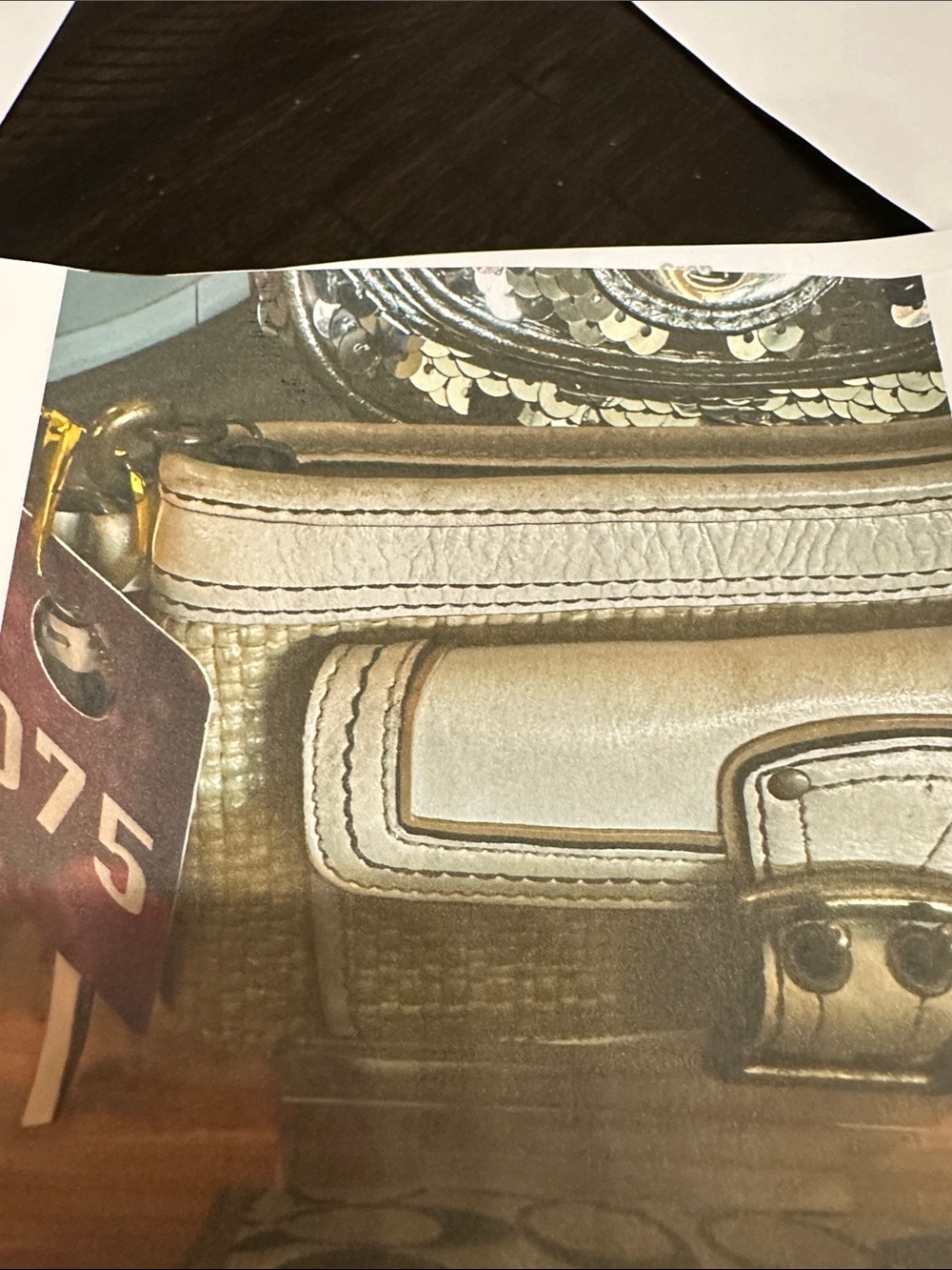 Coach #075 Soho Legacy Cream and Straw Woven Wristlet Clutch wristlet /wallet - Picture 12 of 12